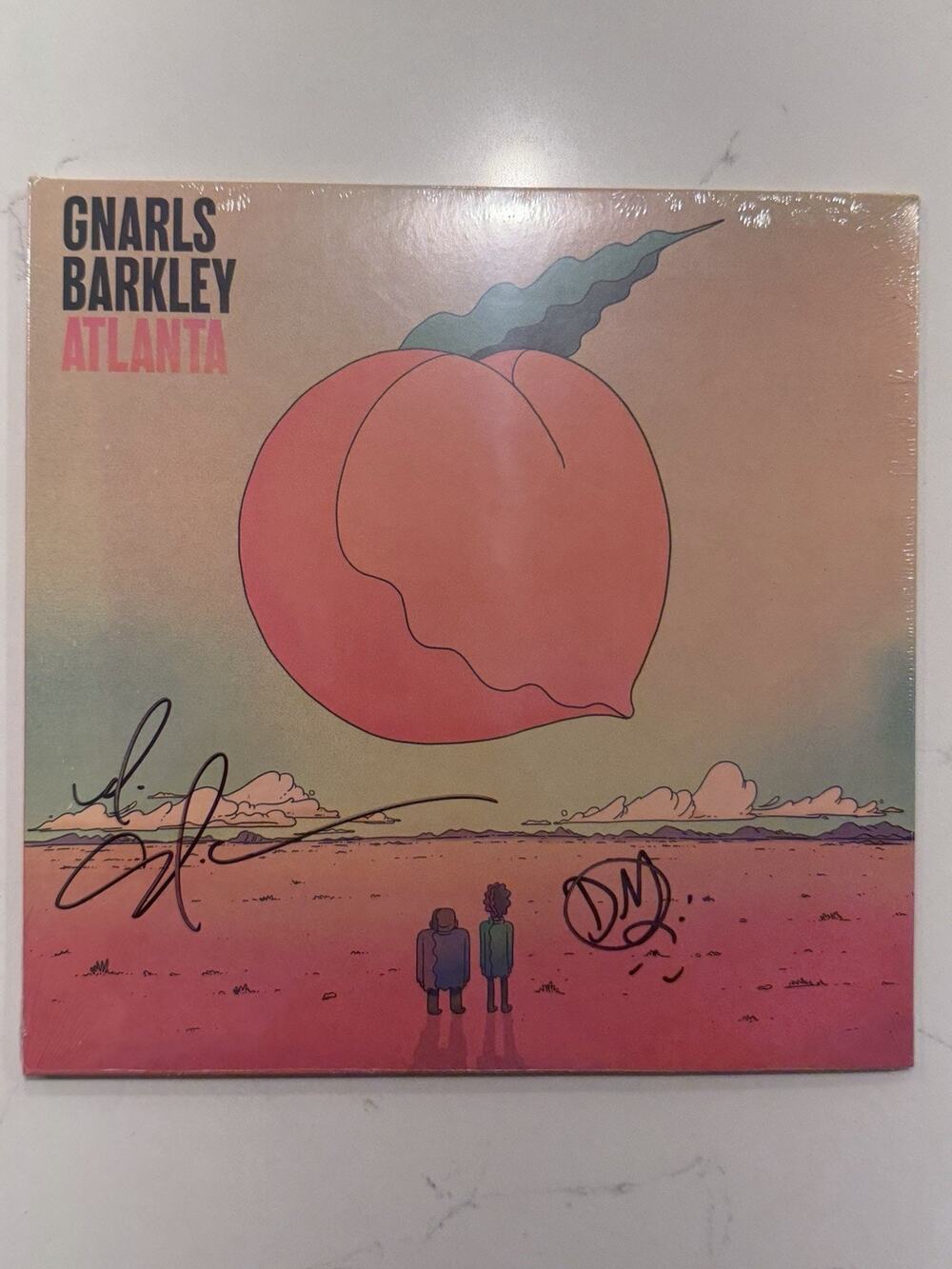 Autographed Gnarls Barkley Green Vinyl CeeLo Danger Mouse Atlanta LP Signed
